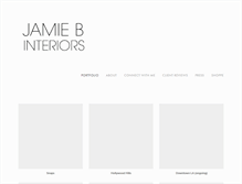 Tablet Screenshot of jamiebinteriors.com